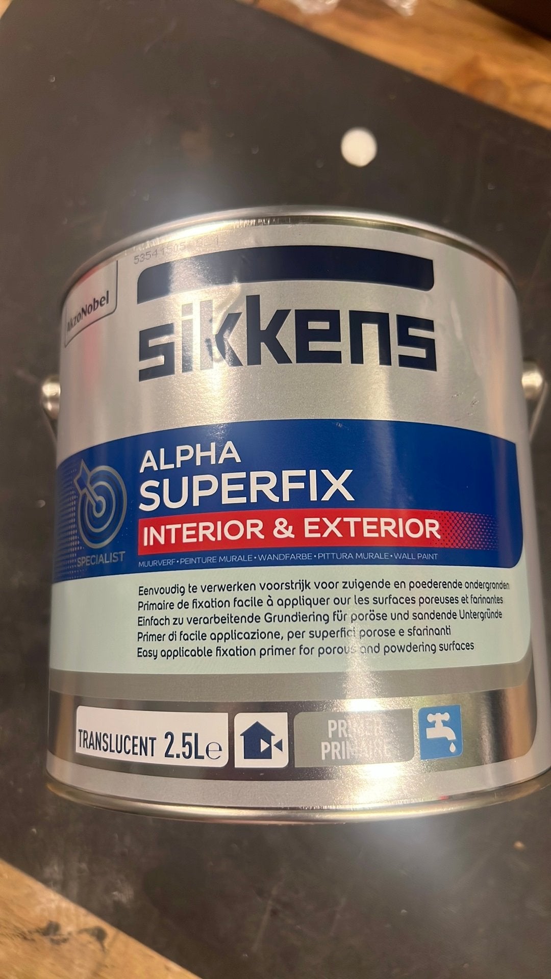 Sikkens alpha superfix binnen en buiten Nieuw, Ophalen of Verzenden, Zo goed als nieuw, Wit