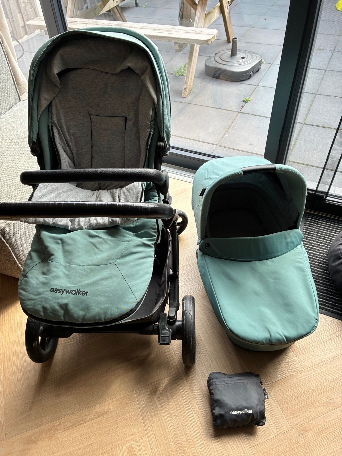 Easywalker Harvey 2 kinderwagen en buggy met accessoires, Gebruikt, Combiwagen, Met reiswieg, Ophalen