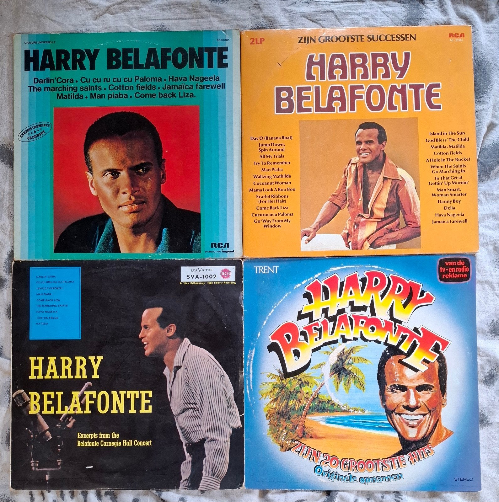 Harry Belafonte LP Collectie - 4 Platen, Gebruikt, Pop, Ophalen of Verzenden, Dubbel-LP