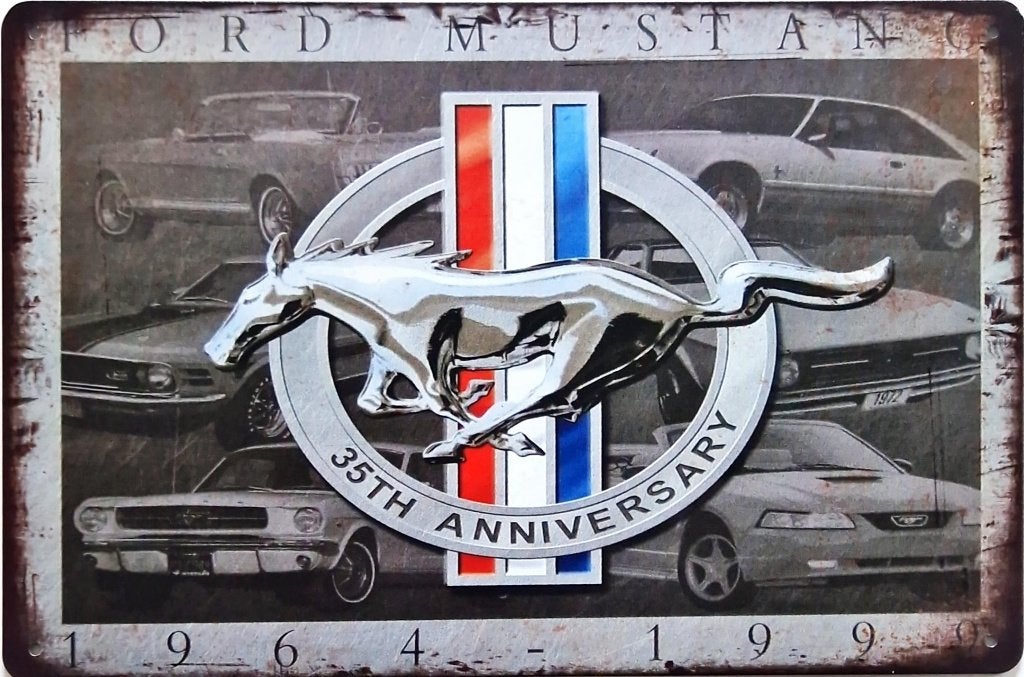 Wandbord, American Special car, Ford Mustang, metaal deco, Ophalen of Verzenden, Nieuw, Metaal, Decoratieobject
