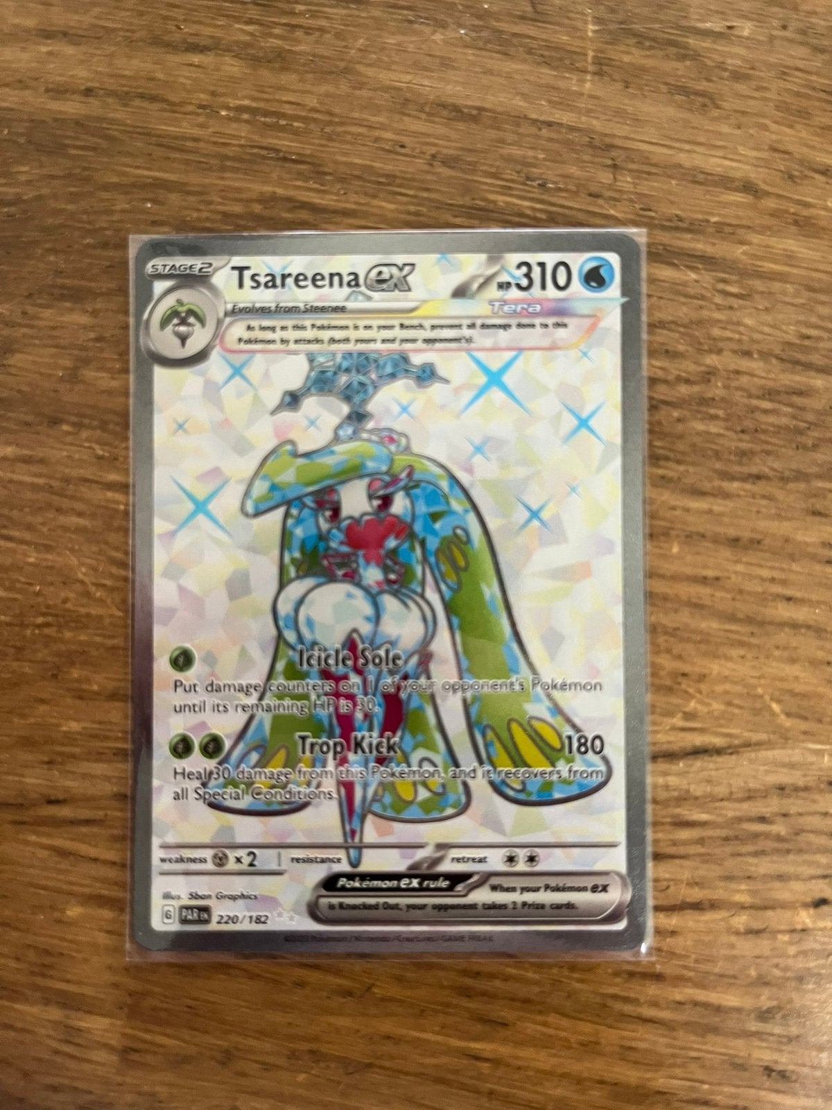 Tsareena ex 220/182 - Paradox Rift - near mint (NM), Ophalen of Verzenden, Zo goed als nieuw, Losse kaart