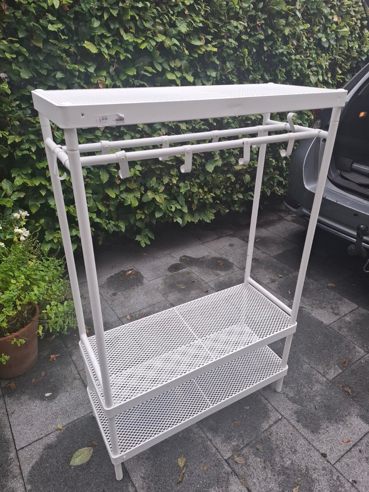 IKEA MACKAPÄR Kledingrek - Metaal, Wit, Ophalen of Verzenden, Zo goed als nieuw