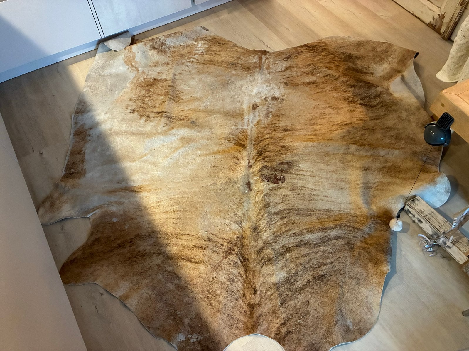 Koeienkleed - Mooie Zachte Kleur ikea koldby, Gebruikt, Bruin, 200 cm of meer, Ophalen of Verzenden