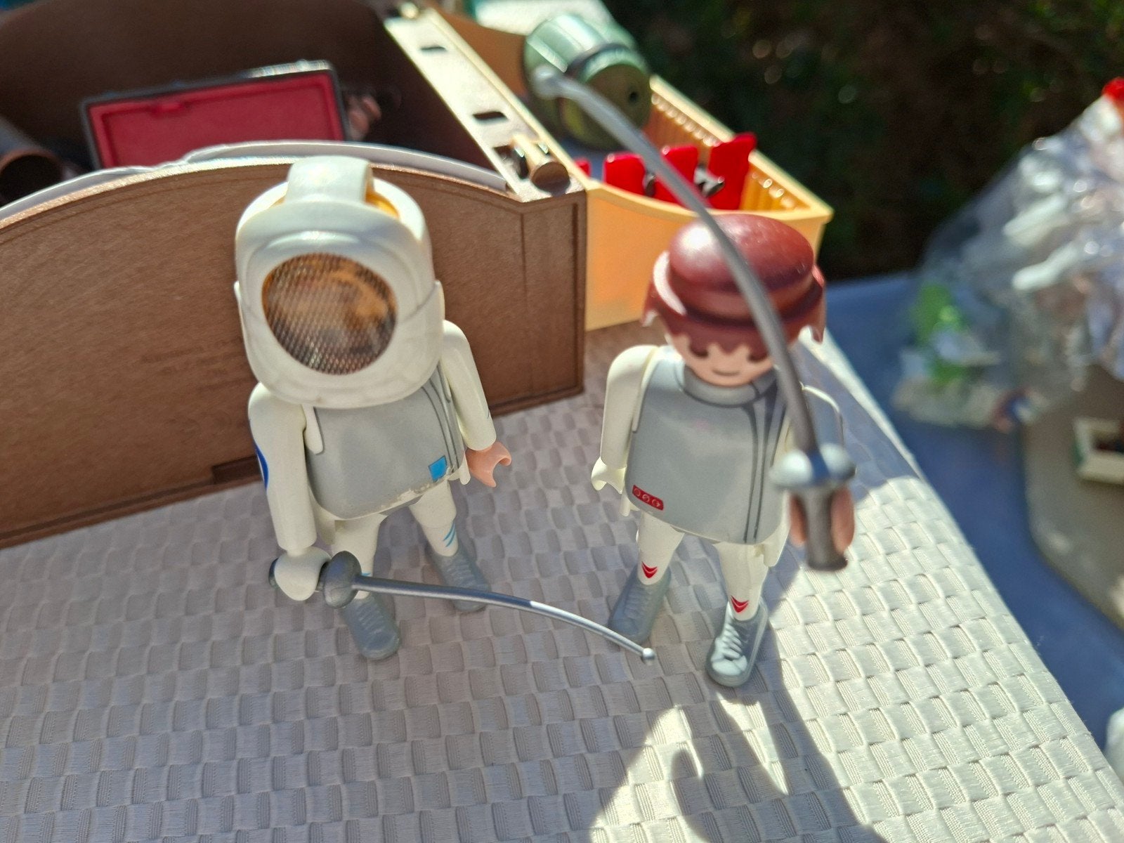 Playmobil Schermers: 2 Figuren met Uitrusting, Ophalen of Verzenden, Gebruikt, Figuren