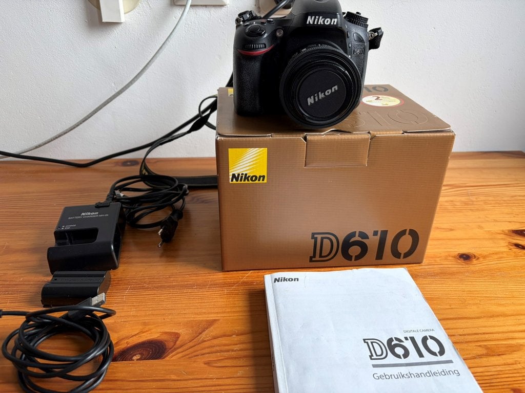 Nikon D610 (SLR)digitale spiegelreflexcamera incl. acc., Audio, Tv en Foto, Fotocamera's Digitaal, Ophalen, Gebruikt, Spiegelreflex