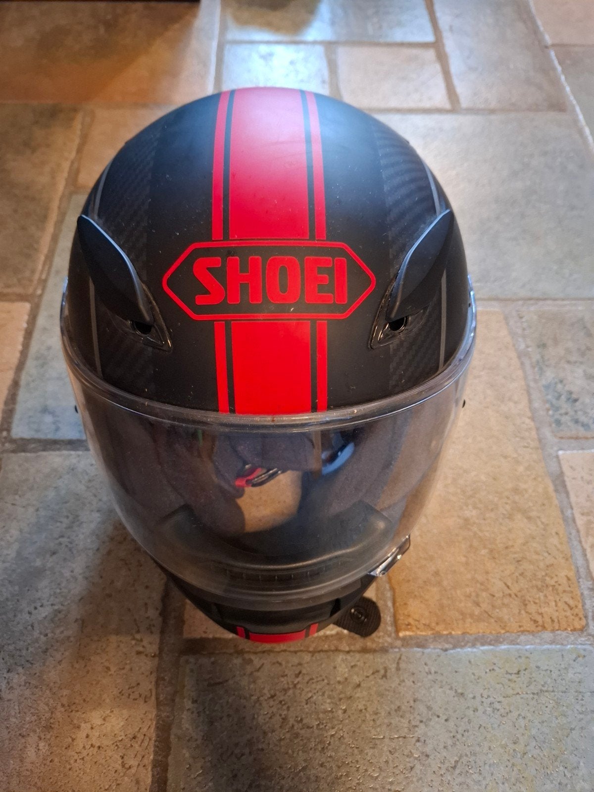 Shoei Integraalhelm - Zwart/Rood - Maat XS, XS, Heren, Ophalen of Verzenden, Integraalhelm