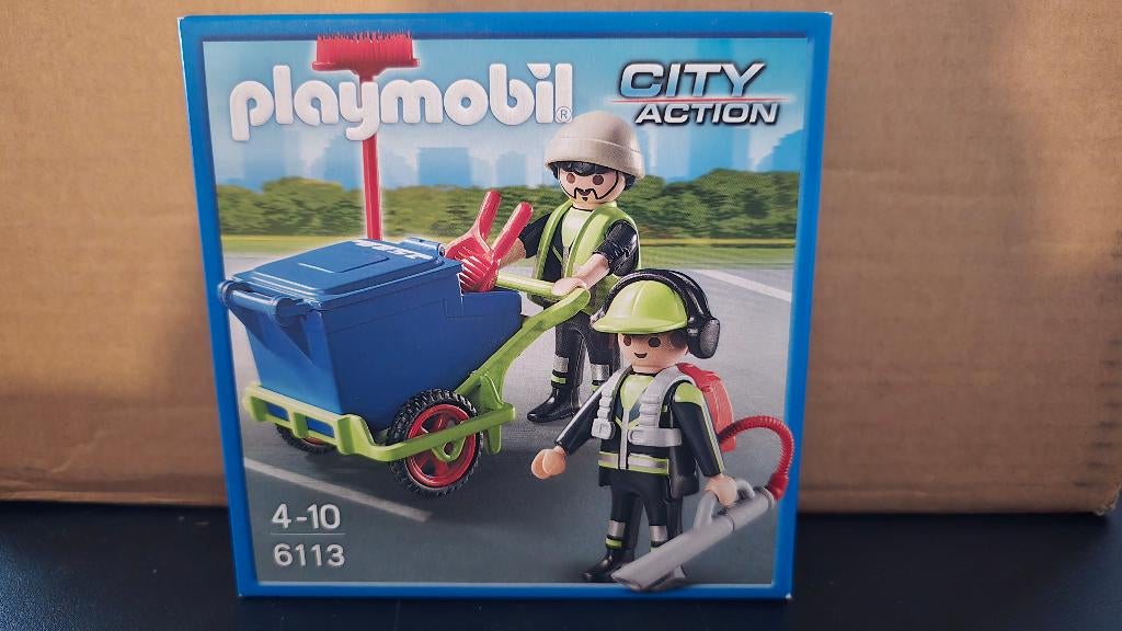 Playmobil 6113 City Action stadsreinigers nieuw in doos, Ophalen of Verzenden, Nieuw, Complete set