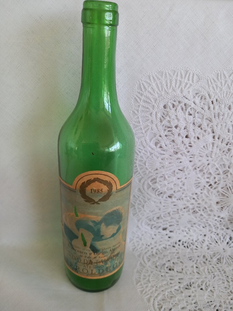 Fles 1985 Wielrenner Francesco Moser, Ophalen of Verzenden