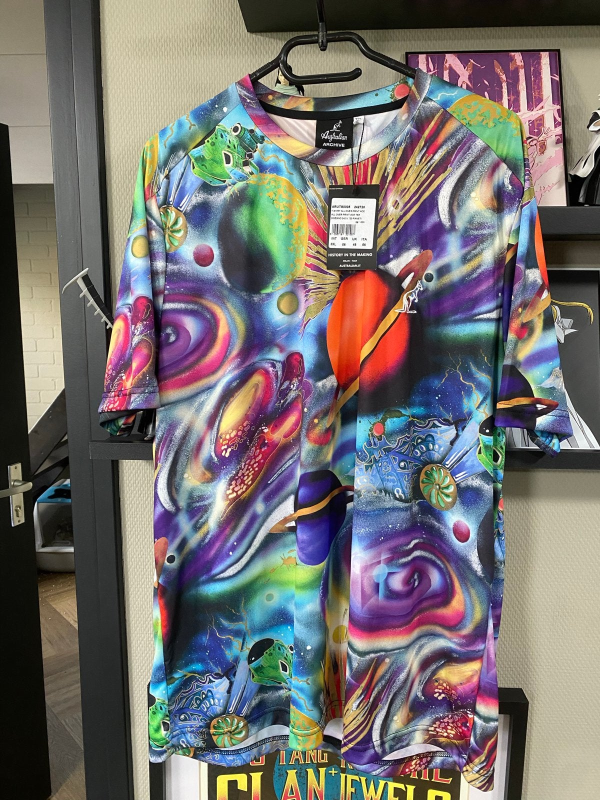 Australian, Gabber,Hardcore.T-shirt All Over.Nieuw met kaart, Kleding | Heren, Ophalen of Verzenden, Nieuw, Overige maten, Meerkleurig