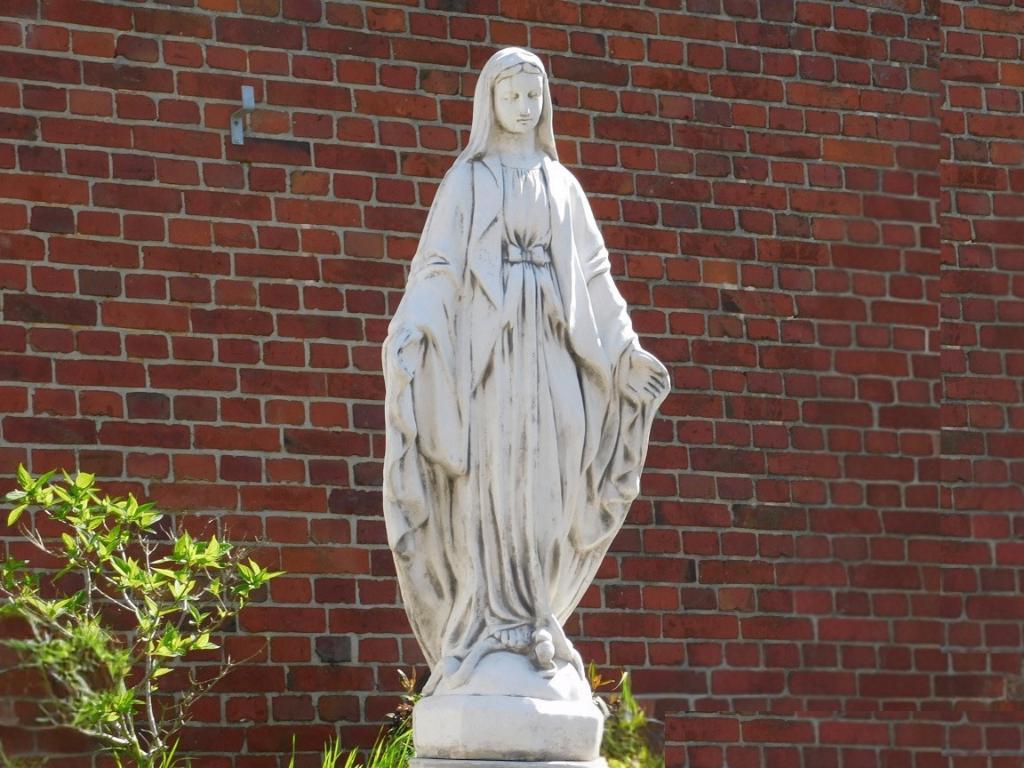 Maria Tuinbeeld - 90 cm - Steen, Tuin en Terras, Tuinbeelden, Steen, ., Ophalen of Verzenden, .