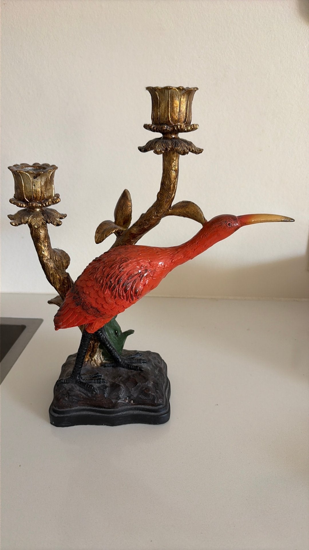 Vogel kandelaar, Huis en Inrichting, Woonaccessoires | Kandelaars en Kaarsen, Ophalen, Kandelaar
