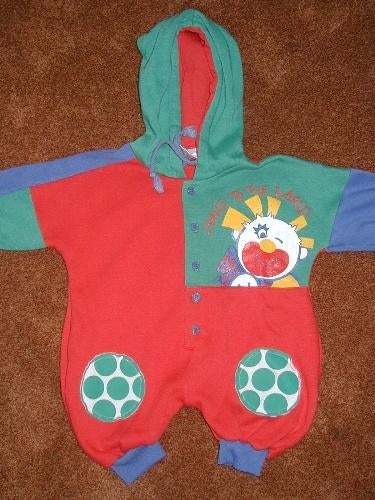 Leuk rood baby pakje, maat 74, Ophalen of Verzenden, Gebruikt, Jongetje, Pakje