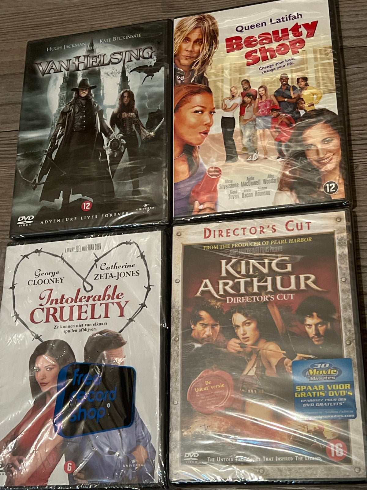 4 Nieuwe DVD's: Van Helsing, Beauty Shop, Intolerable Cruelt, Vanaf 16 jaar, Nederlands, Ophalen of Verzenden, Nieuw in verpakking