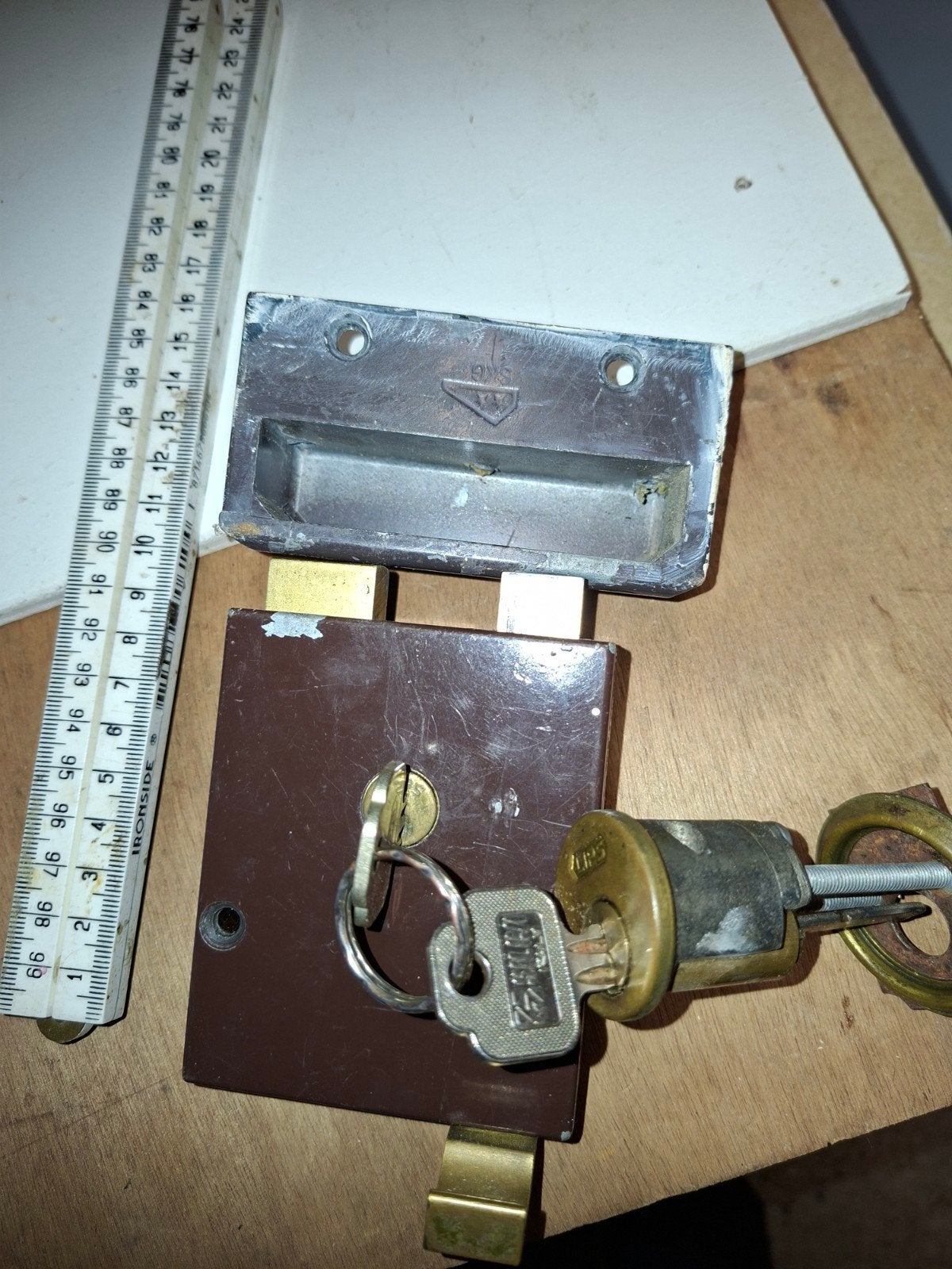 oplegslot deur, Ophalen of Verzenden, Gebruikt, Slot
