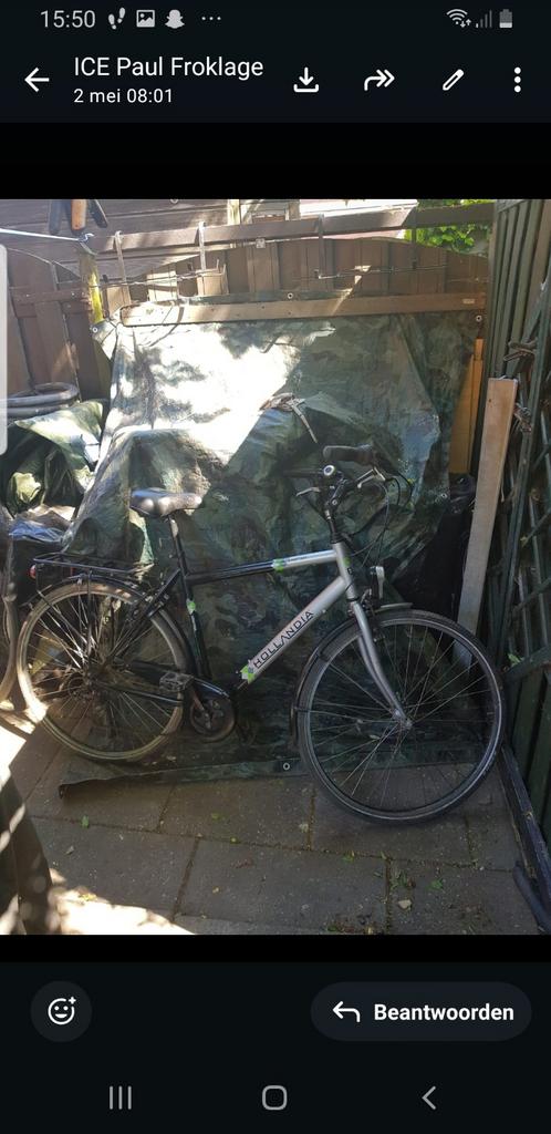 Holandia, herenfiets hybride, Ophalen of Verzenden, Minder dan 10 versnellingen, Overige merken