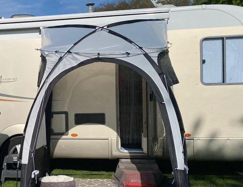 Camper accessoires pakket voortent, campingstoelen & mat, Caravans en Kamperen, Ophalen, Zo goed als nieuw