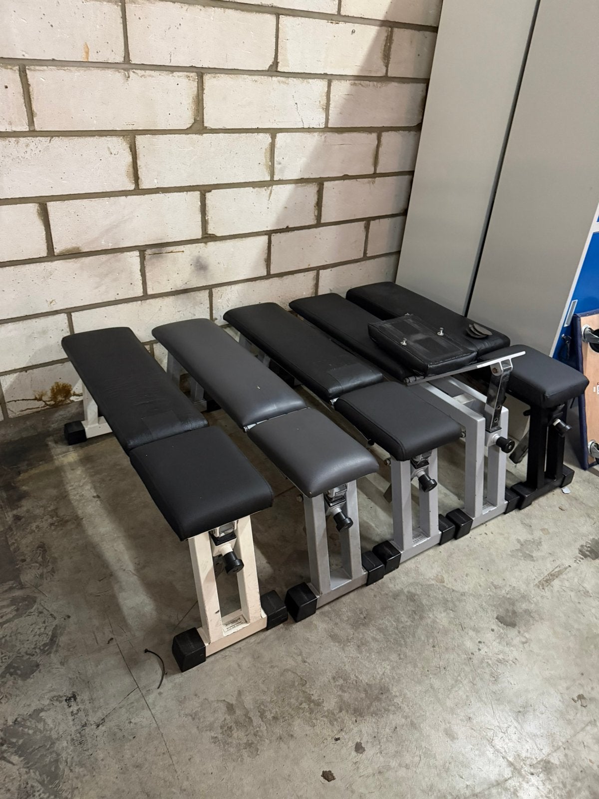 Technogym Verstelbare Bank, Ophalen of Verzenden, Gebruikt, Fitnessbank
