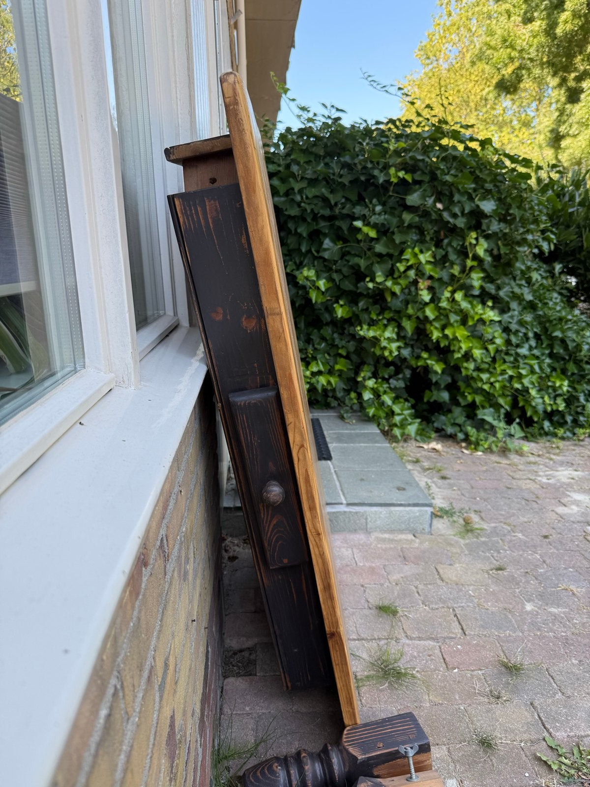 GRATIS af te halen! Houten salontafel - Gebruikt, Huis en Inrichting, Tafelonderdelen, Ophalen, Gebruikt, 100 tot 150 cm, 50 tot 100 cm