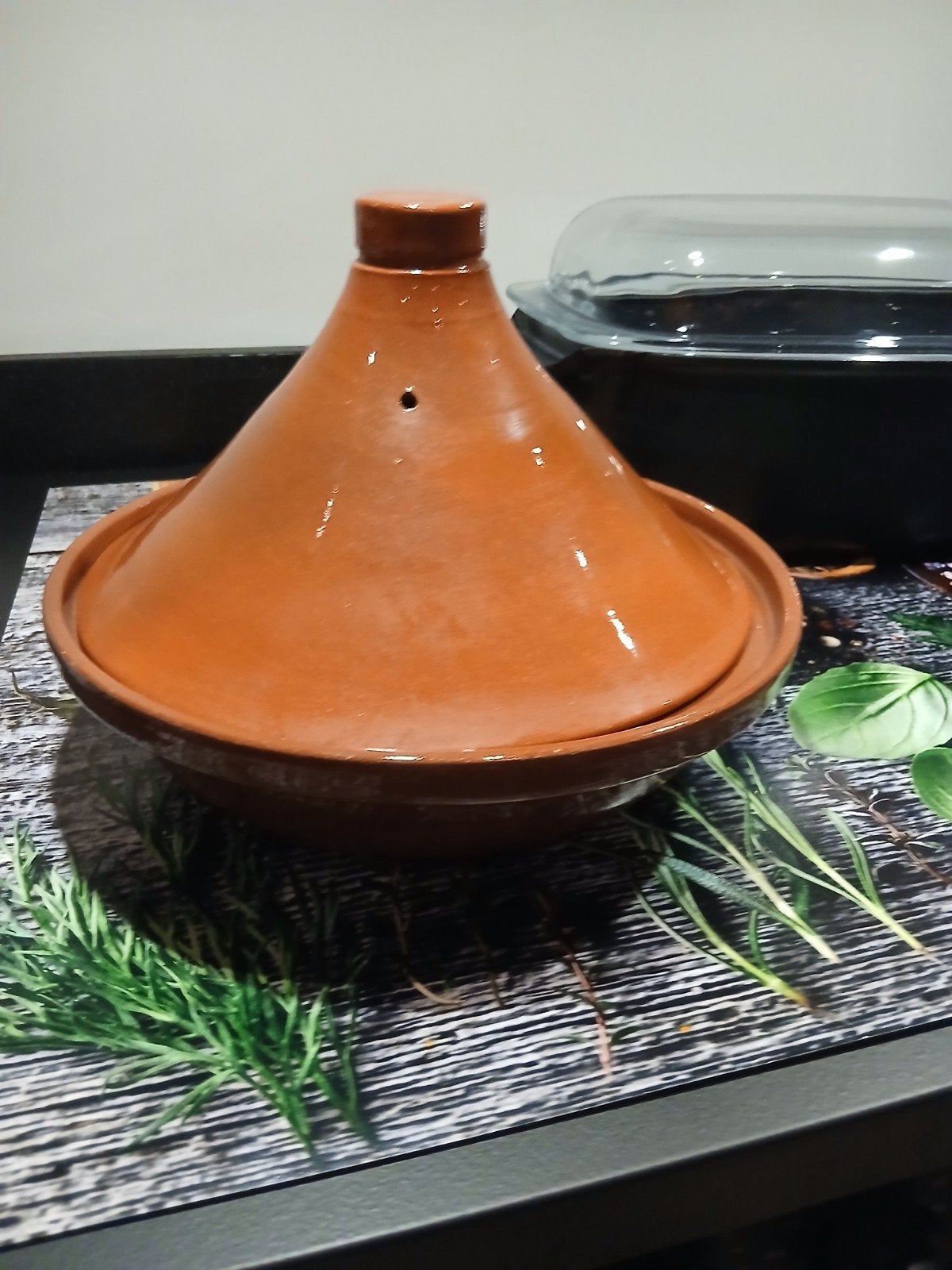 Mooie tajine van aardewerk, Ophalen, Steen/keramiek, Overige typen, Gebruikt