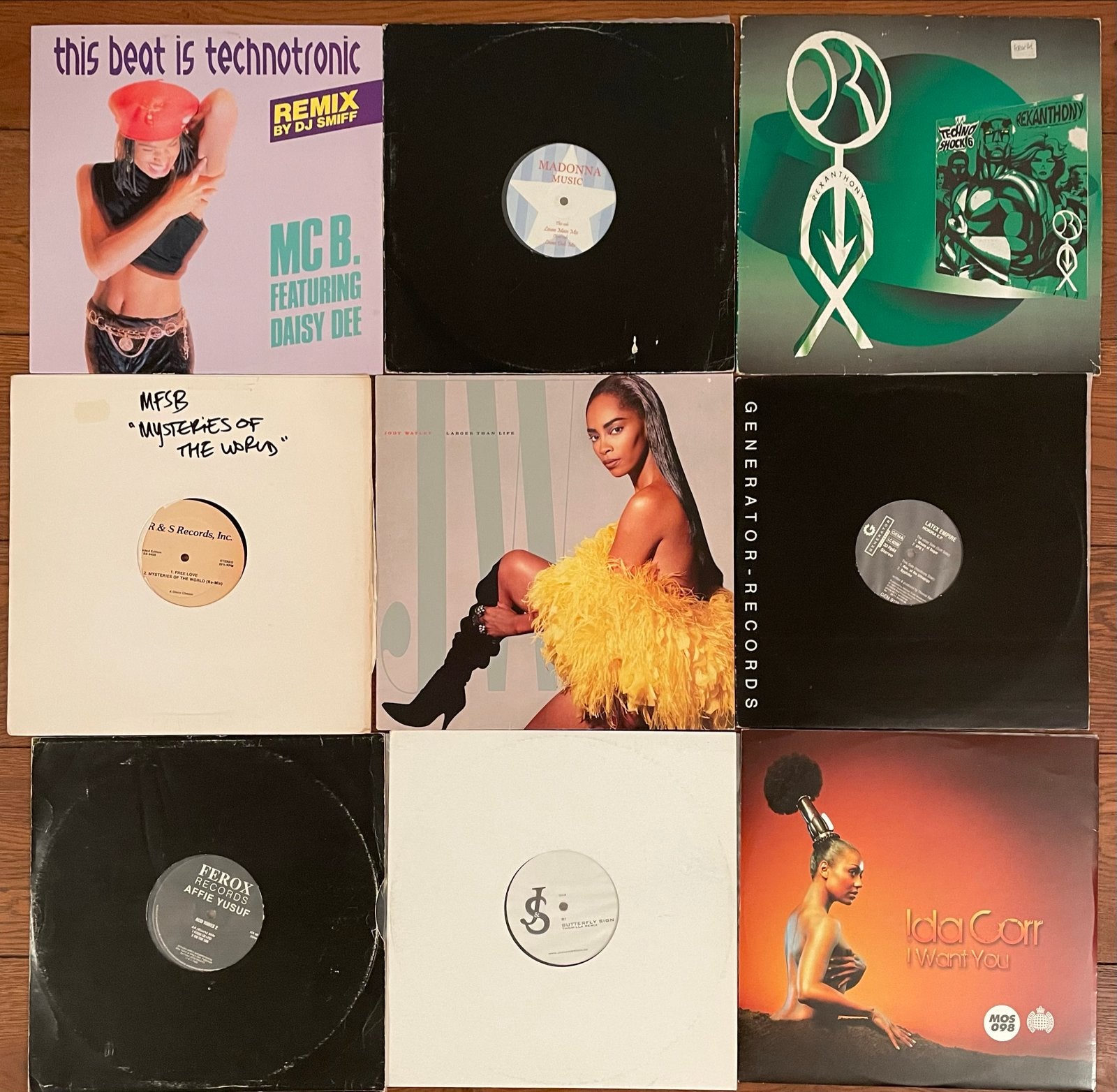 Vinyl Collectie (9 stuks) Madonna, Jam & Spoon, Ida Corr, ea, Verzenden, Gebruikt, 12 inch, LP