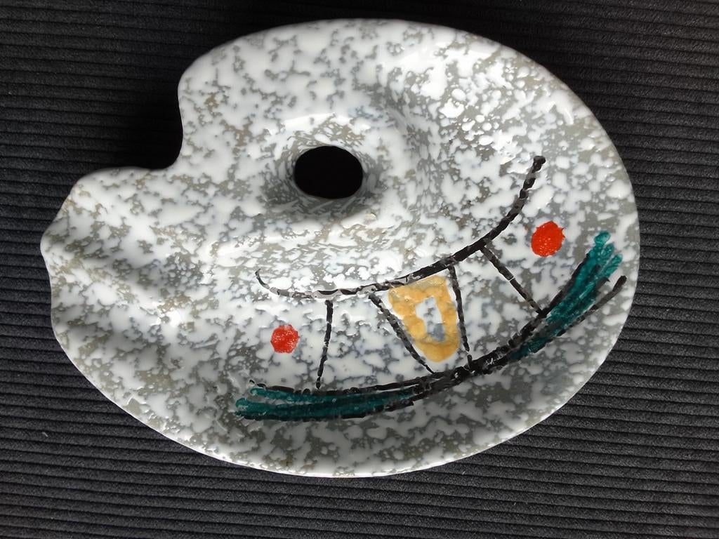 Fat lava asbak, keramiek, jaren '50/'60, vintage, Antiek en Kunst, Ophalen of Verzenden