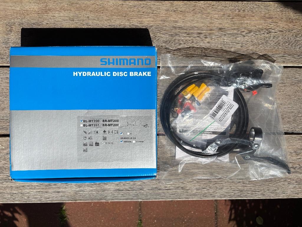 Shimano BL-MT200 links & BL-MT200 rechts (BR-MT200) remmen, Fietsen en Brommers, Fietsonderdelen, Nieuw, Remmen, Aluminium, BMX