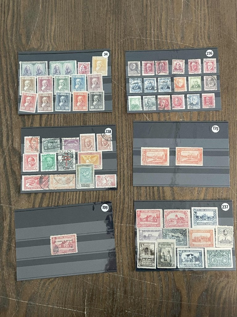 oude postzegels Spanje jaren 30 pro union iberoamericana, Postzegels en Munten, Postzegels | Europa | Spanje, Verzenden