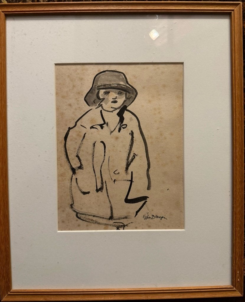 Kees van Dongen  Sepia Aquarel, Ophalen