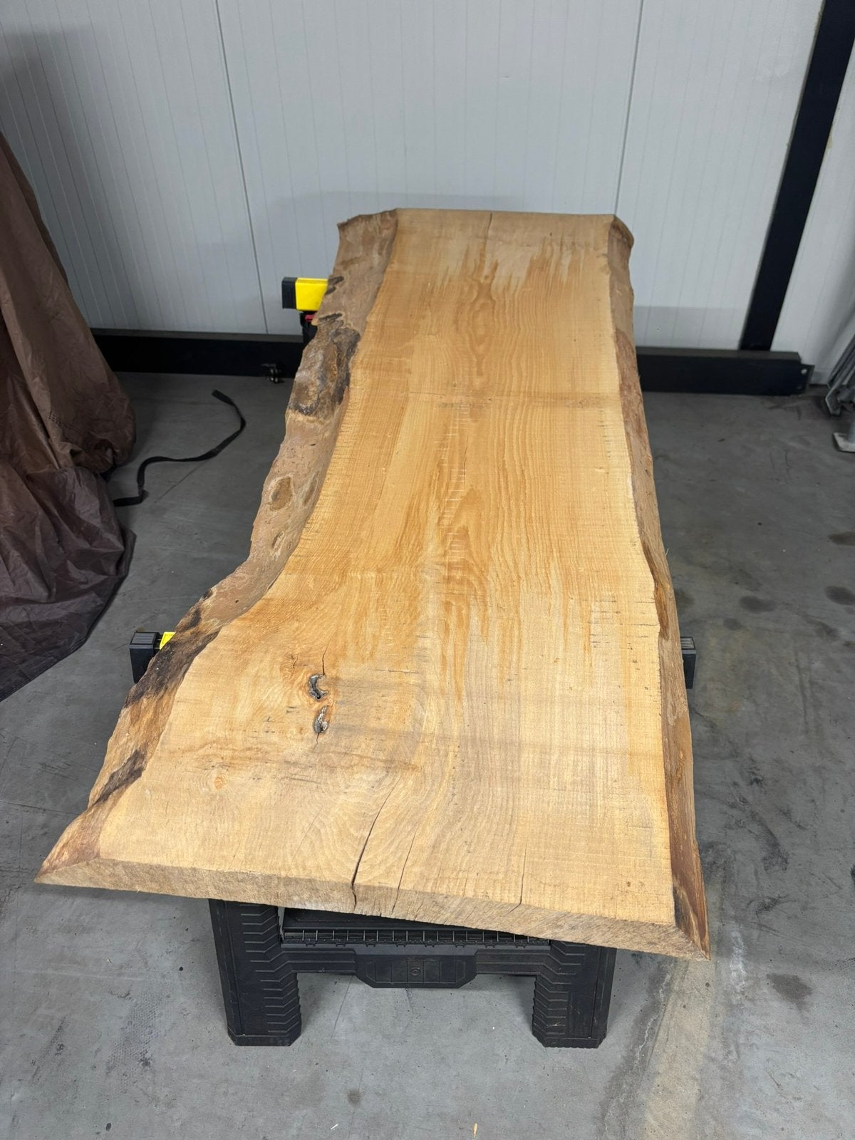 EIKENHOUTEN BLADEN ONBEWERKT, Huis en Inrichting, Tafels | Salontafels, Ophalen, 200 cm of meer, 50 tot 100 cm, Zo goed als nieuw