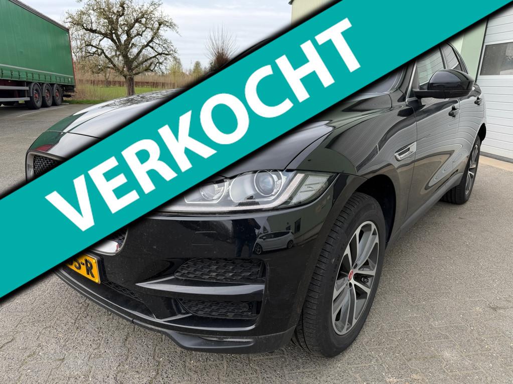 Jaguar F-PACE 2.0 Portfolio 4 wielaandgedreven|ecc|Nav|Lm ve, Auto's, Automaat, Automatische klimaatregeling, Gebruikt, 4 cilinders