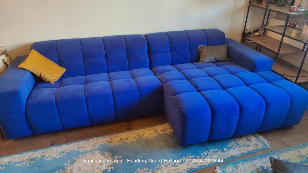 Bright Living Berlin loungebank Nieuwprijs €2.387 | €799, Huis en Inrichting, 100 tot 125 cm, Hoekbank, Ophalen of Verzenden, Zo goed als nieuw