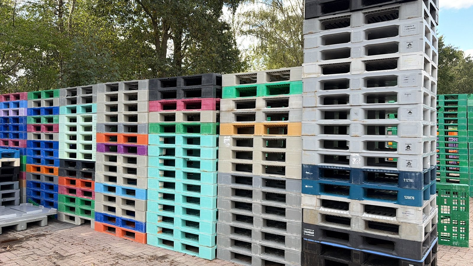 HDPE kunststof pallets – 3 maten, Ophalen of Verzenden, Zo goed als nieuw