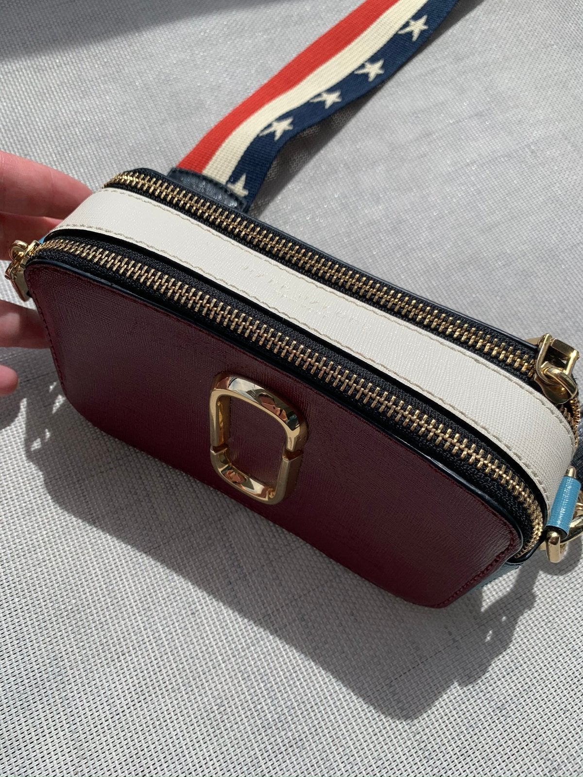 Marc Jacobs Snapshot Crossbody Bag in lLmited ed. Burg blue, Ophalen of Verzenden