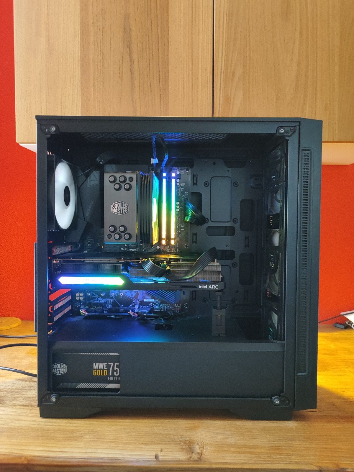 snelle game pc | 5700x3d | 32GB RAM | A770 | 1tb, Ophalen, 32 GB, Zelf gebouwde pc, Zo goed als nieuw