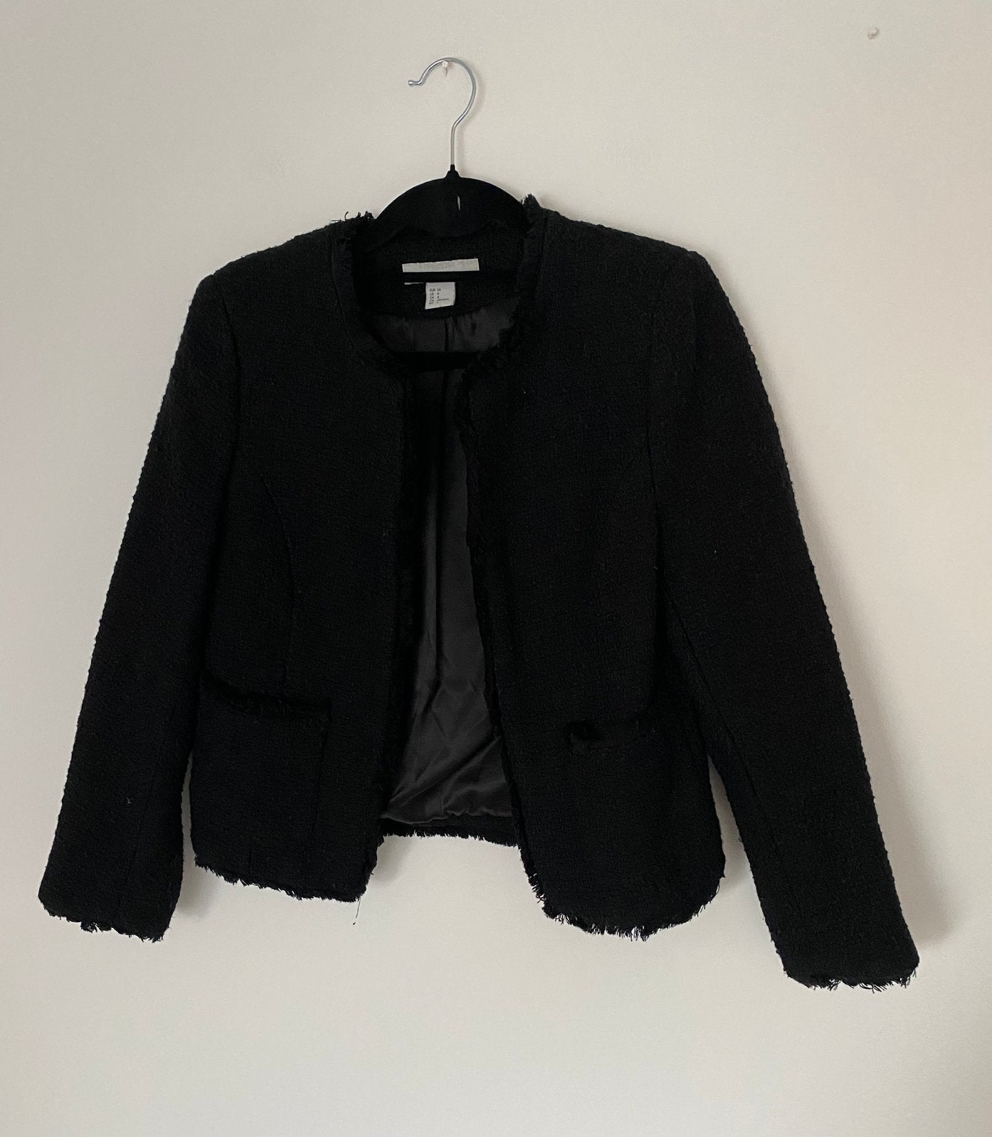 H&M jasje zwart. Maat xs / 34, Kleding | Dames, Verzenden, Zo goed als nieuw, Maat 34 (XS) of kleiner, Zwart