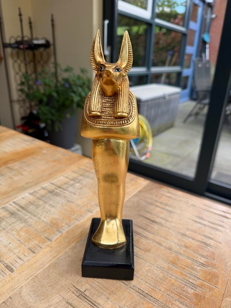 Goudkleurig beeldje van Anubis, Ophalen of Verzenden, Nieuw, Overige typen