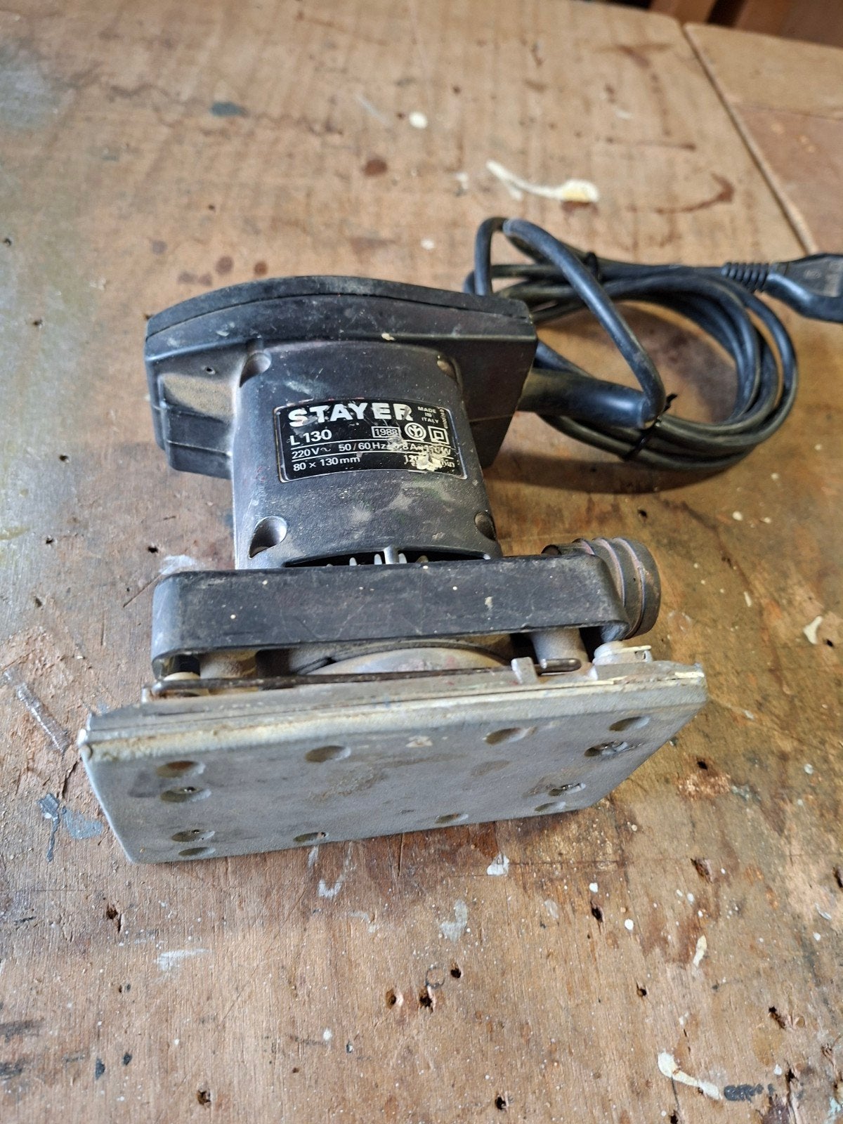 Stayer L130 Vlakschuurmachine - Gebruikt, Ophalen of Verzenden, Gebruikt, Minder dan 600 watt, Vlakschuurmachine