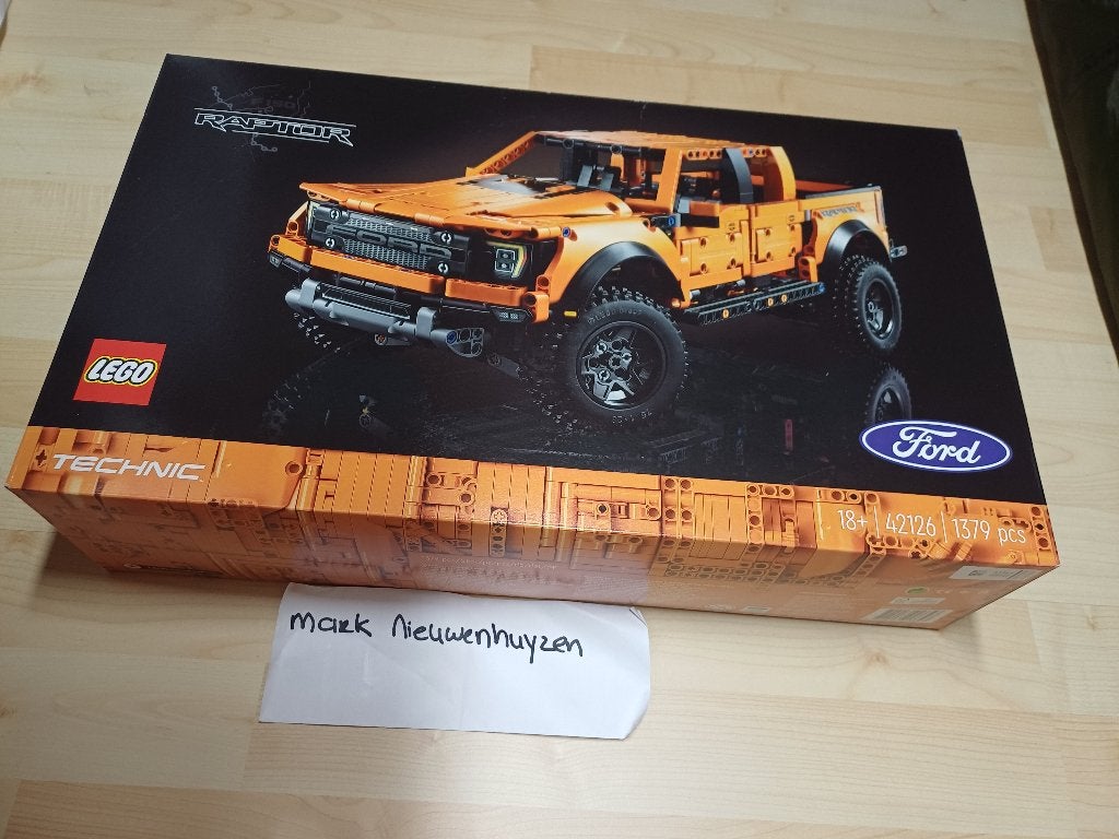 42126 lego Ford 1-150 raptor, Lego, Nieuw, Ophalen of Verzenden, Technic