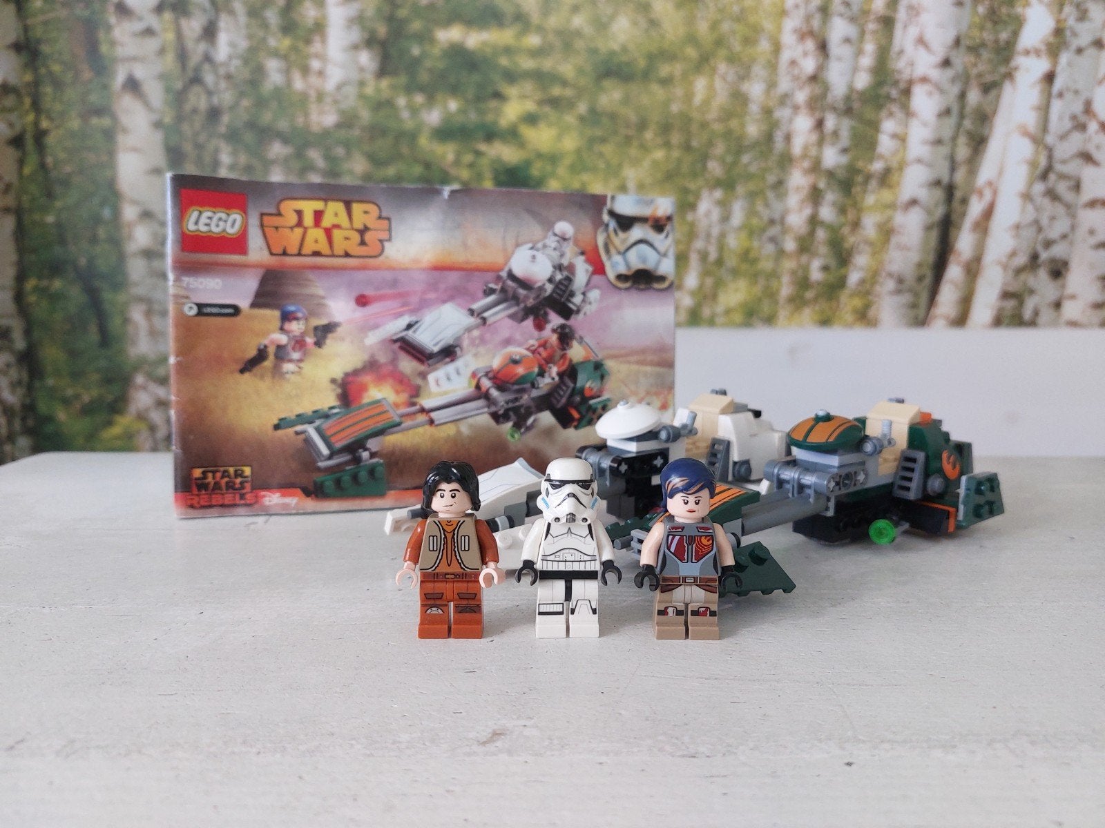 Lego Star Wars Ezra's Speederbike 75090, Star Wars, Lego, Ophalen of Verzenden, Zo goed als nieuw