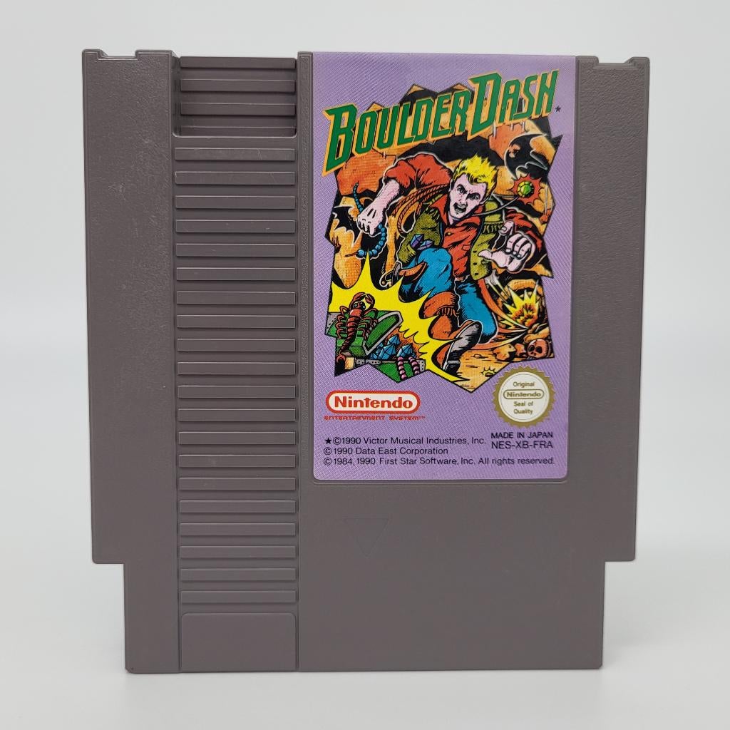 Boulder Dash - Nintendo NES Cartridge - FRA PAL B, Gebruikt, 1 speler, Ophalen of Verzenden, Nvt