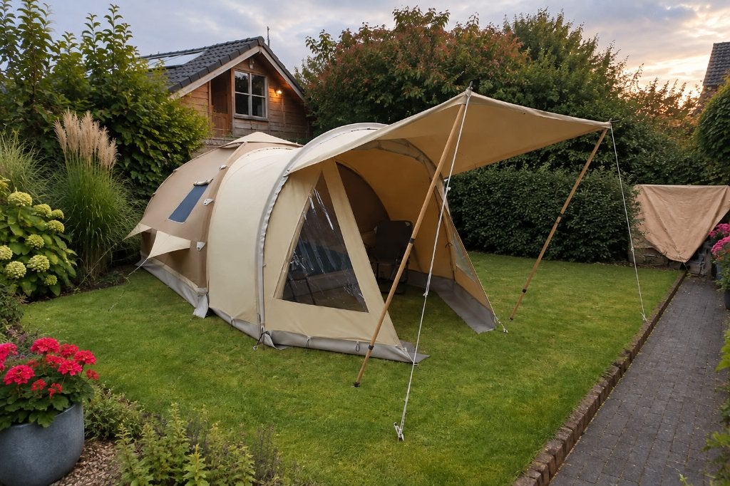 Geweldige Karsten 280 opblaasbare tent Zeer compleet!!, Caravans en Kamperen, N/A, N/A, Ophalen of Verzenden, Zo goed als nieuw