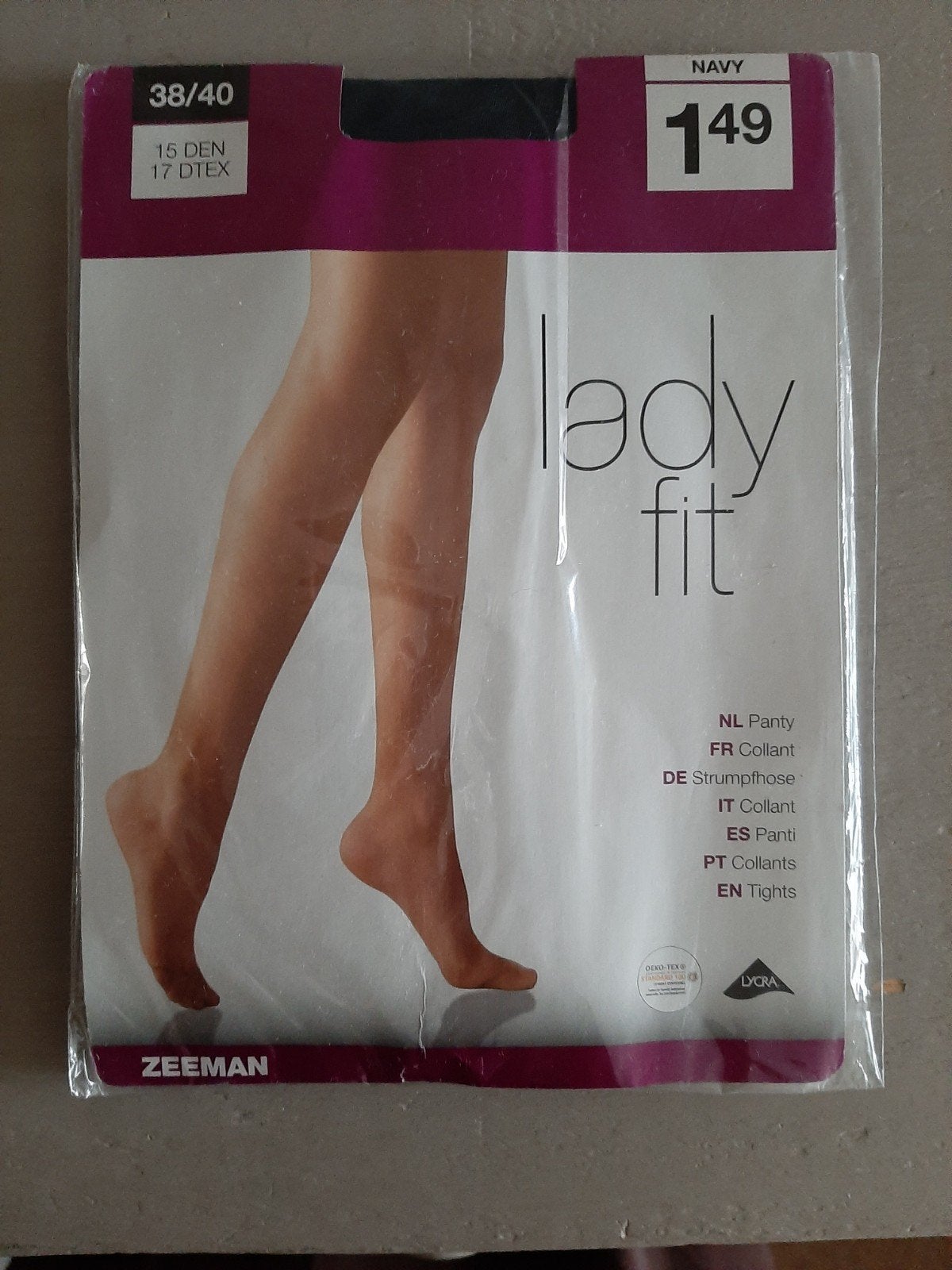 Nieuwe panty van Zeeman, donkerblauw 38/40 (S) 15 denier., Kleding | Dames, Leggings, Maillots en Panty's, Maat 36/38 (S), Blauw