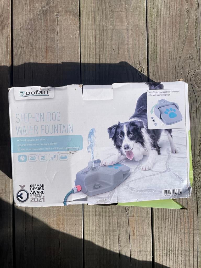 Step-on water fountain, Ophalen, Zo goed als nieuw