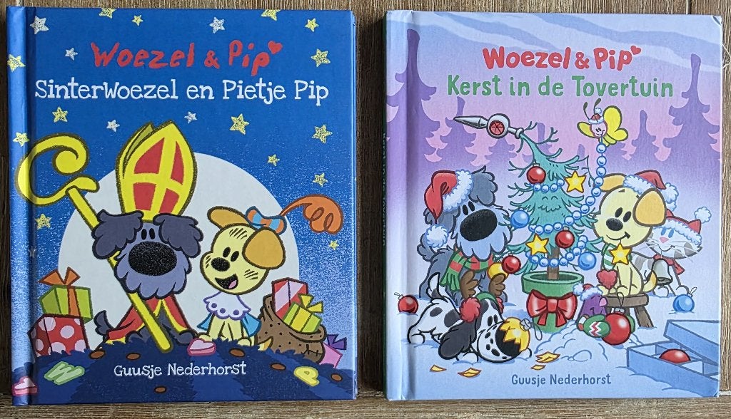 Woezel en Pip - Sinterklaas en Kerst, Ophalen of Verzenden, Zo goed als nieuw, Guusje Nederhorst, 2 tot 3 jaar