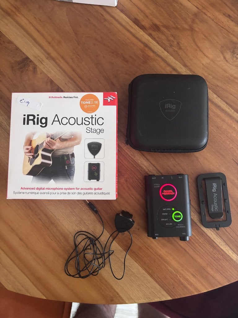 IK Multimedia iRig Acoustic Stage – Compleet in doos!, Ophalen, Zo goed als nieuw, Studiomicrofoon