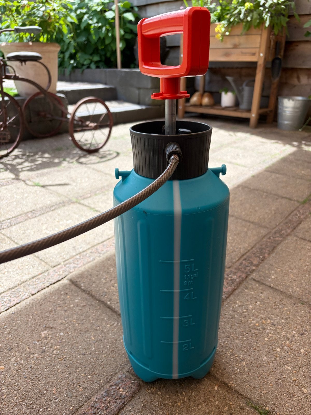 Gardena Drukspuit 5 liter - Ideaal voor tuin en planten, Ophalen of Verzenden, Gebruikt, Overige typen