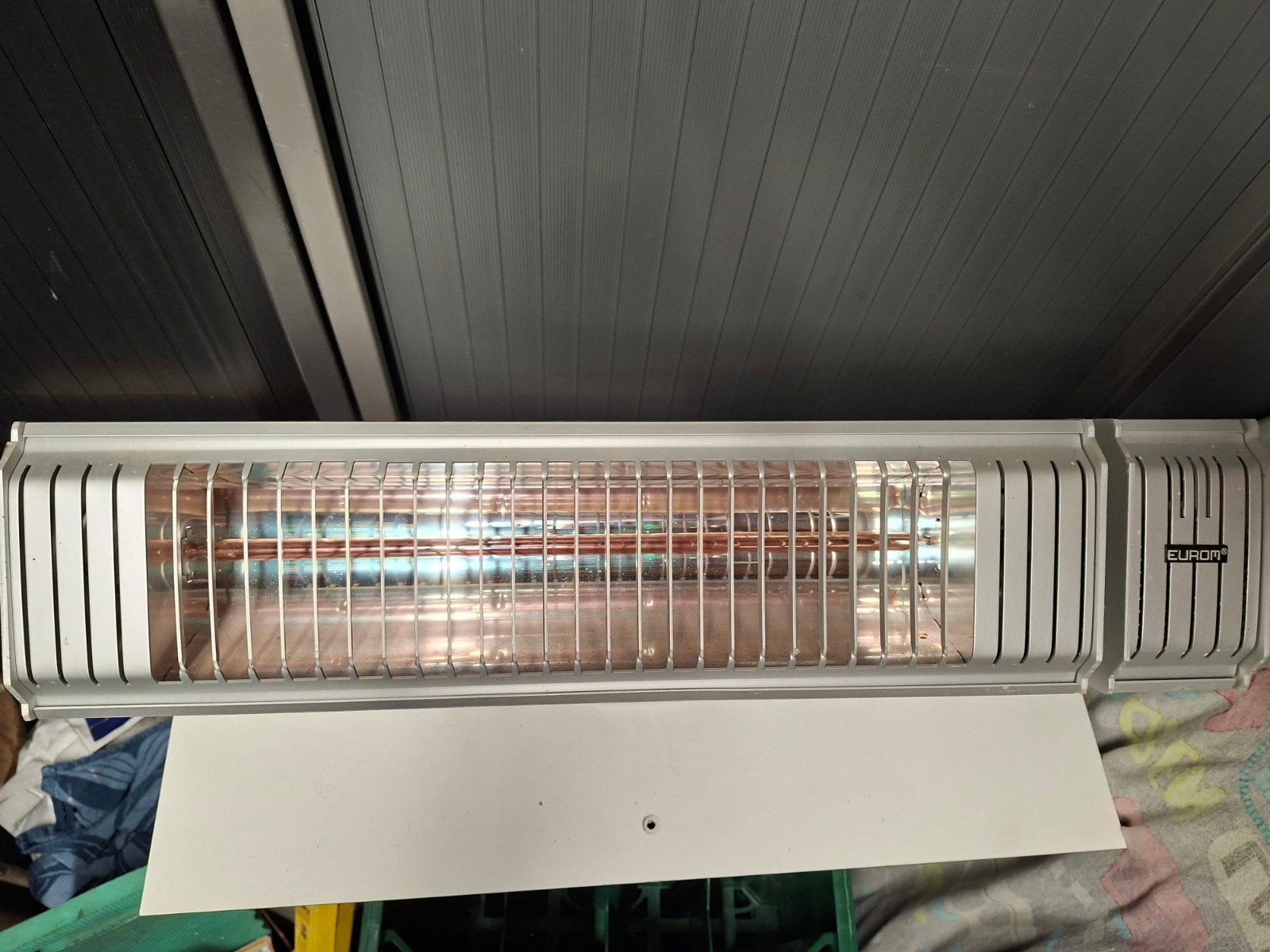 Eurom Terrasverwarmer Infrarood 0-100% Regelbaar, Draaibaar, Gebruikt, Wand, Ophalen