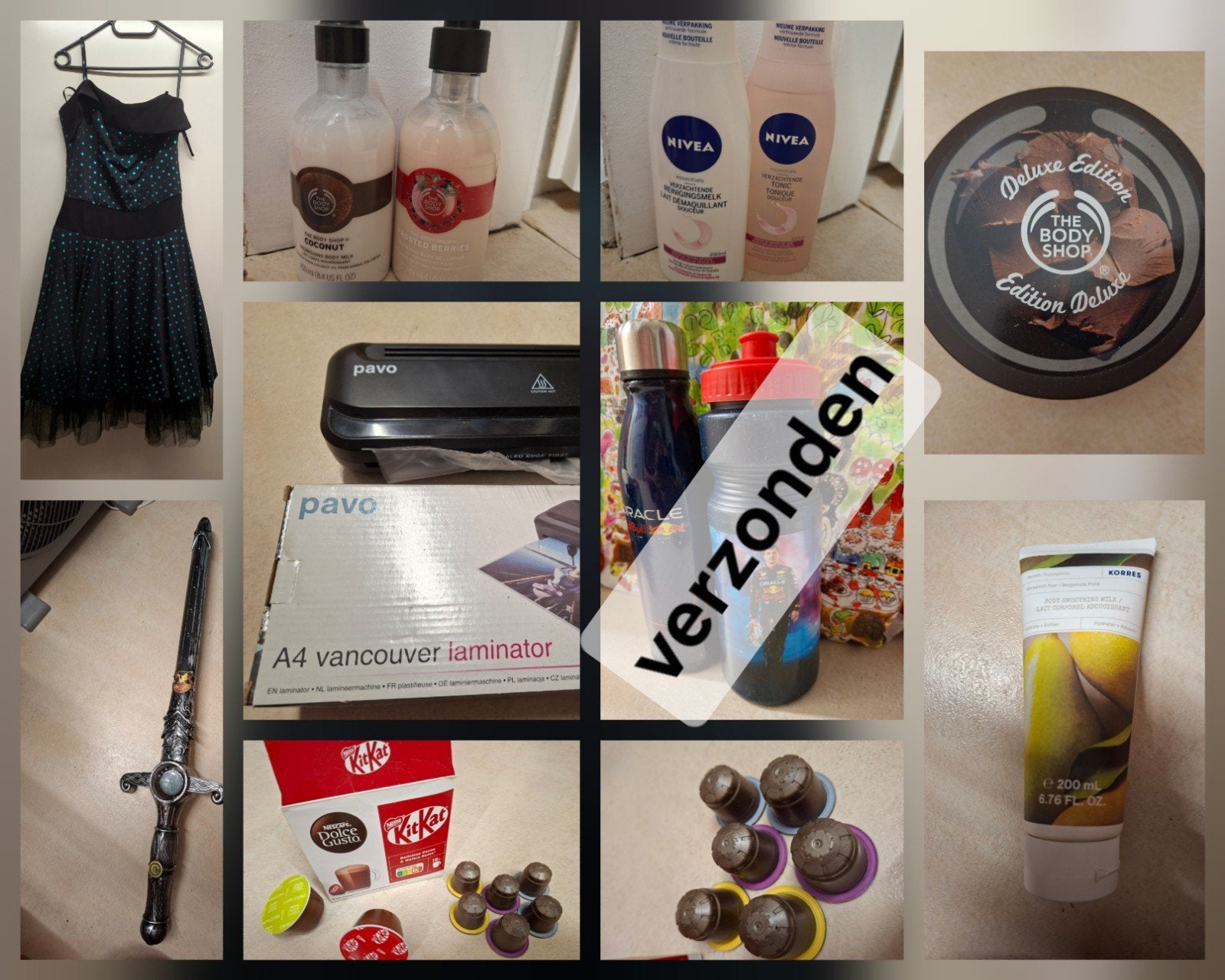 gratis body shop jurk koffie efteling nivea nagellak baby sp, Ophalen of Verzenden