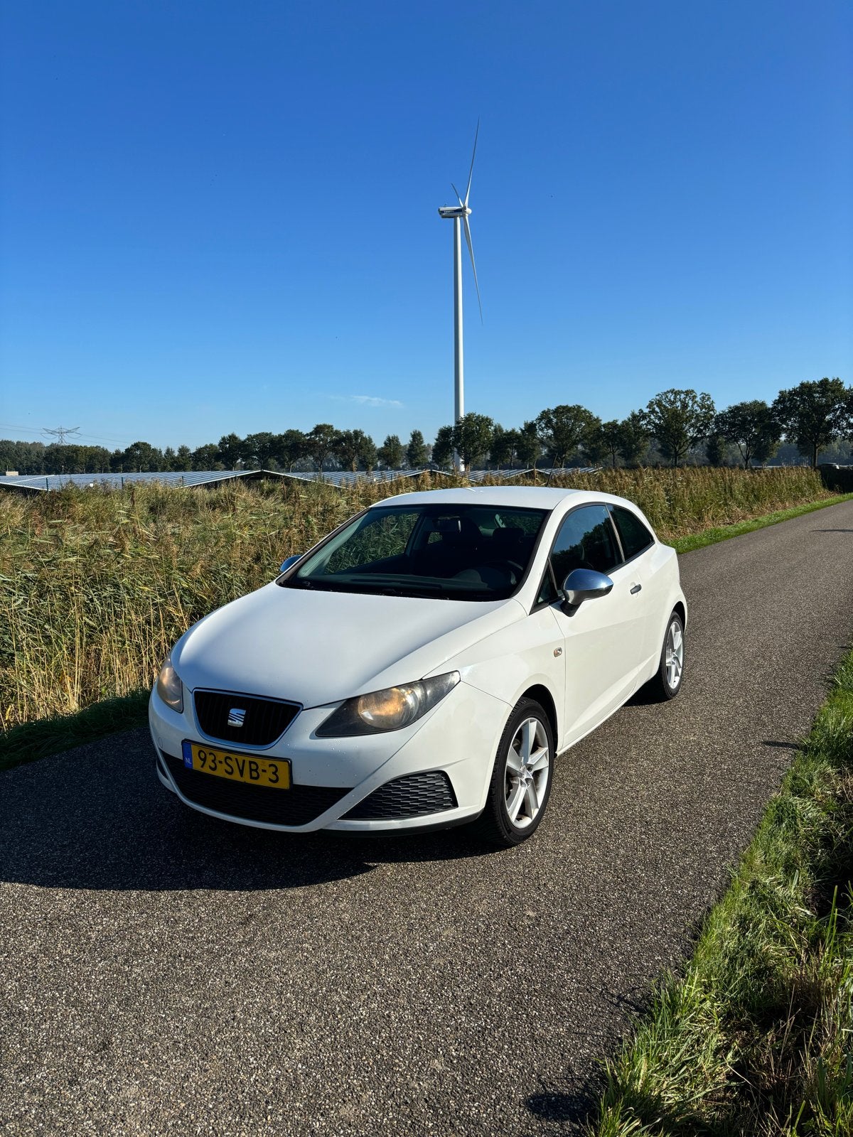 Seat Ibiza 1.2 44KW 3DRS 2011 Wit, Auto's, Voorwielaandrijving, 31 €/maand, 1198 cc, Origineel Nederlands