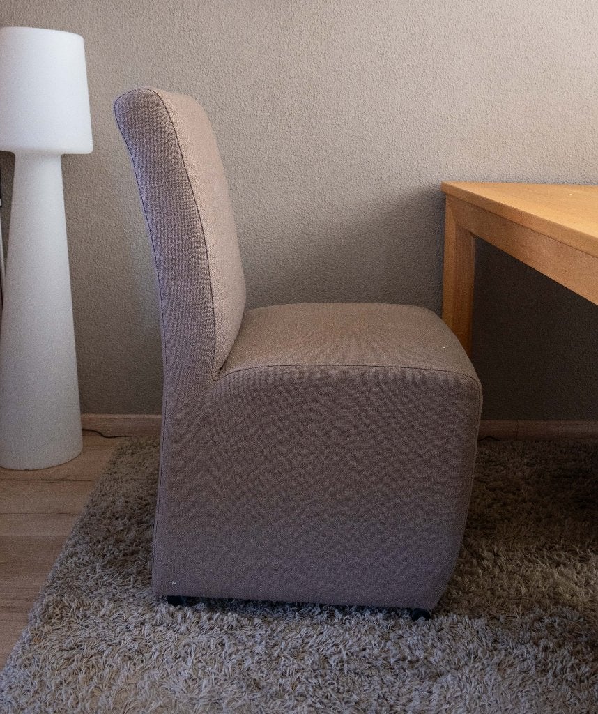 Eetkamerstoel (6x), Huis en Inrichting, Ophalen, Gebruikt, Overige kleuren, Stof